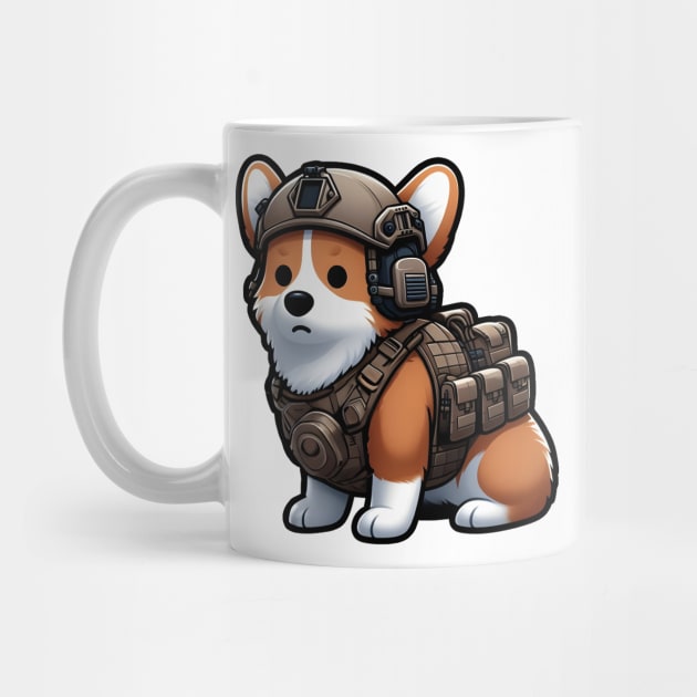 Tactical Corgi by Rawlifegraphic